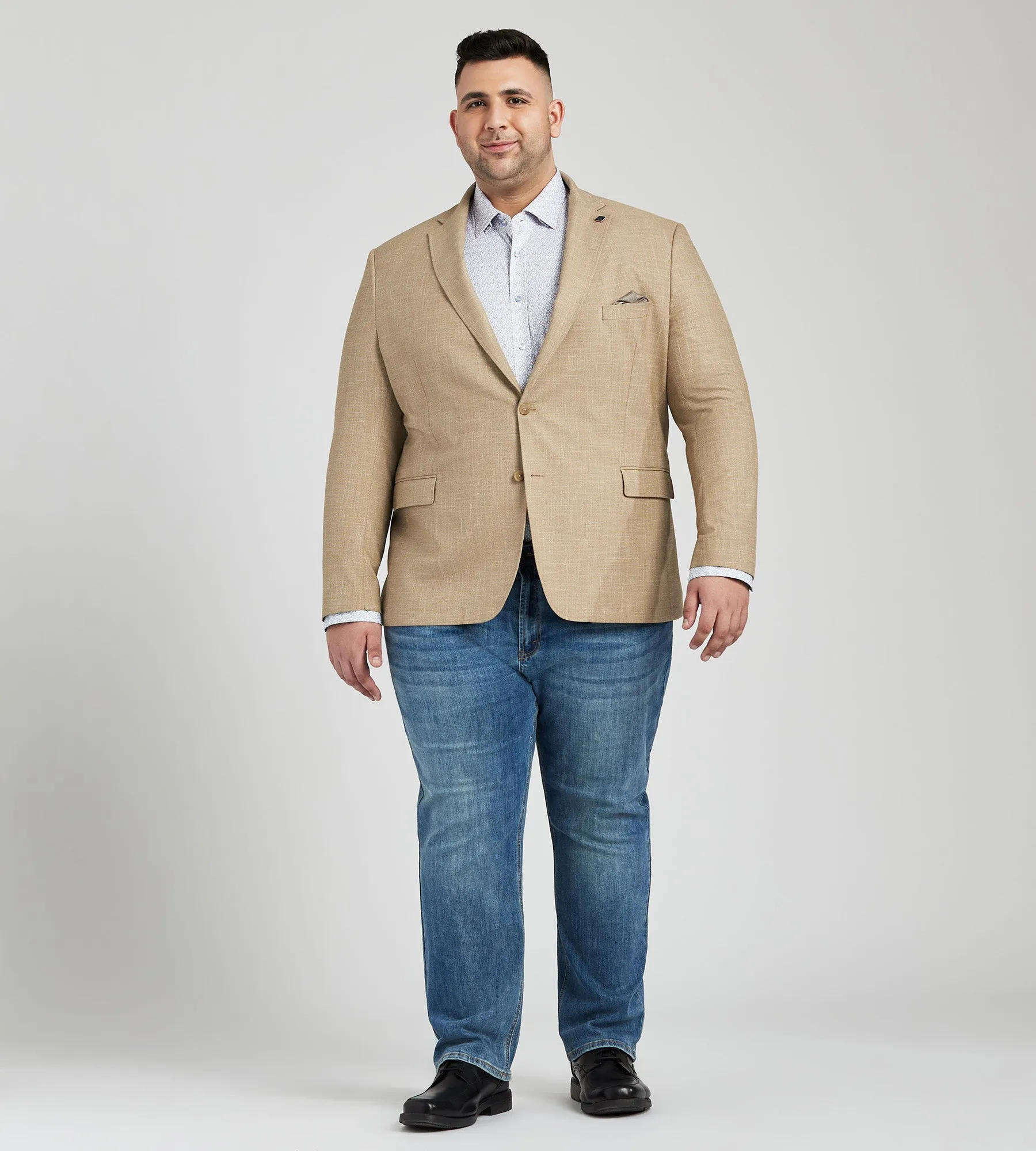 Modern Fit Solid Woven Sport Jacket sold by Mr. Big and Tall product image thumbnail 3
