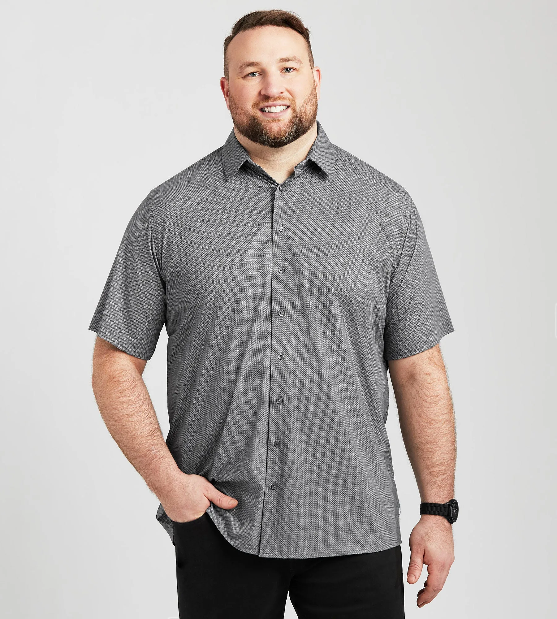 Allover Geo Knit Shirt sold by Mr. Big and Tall