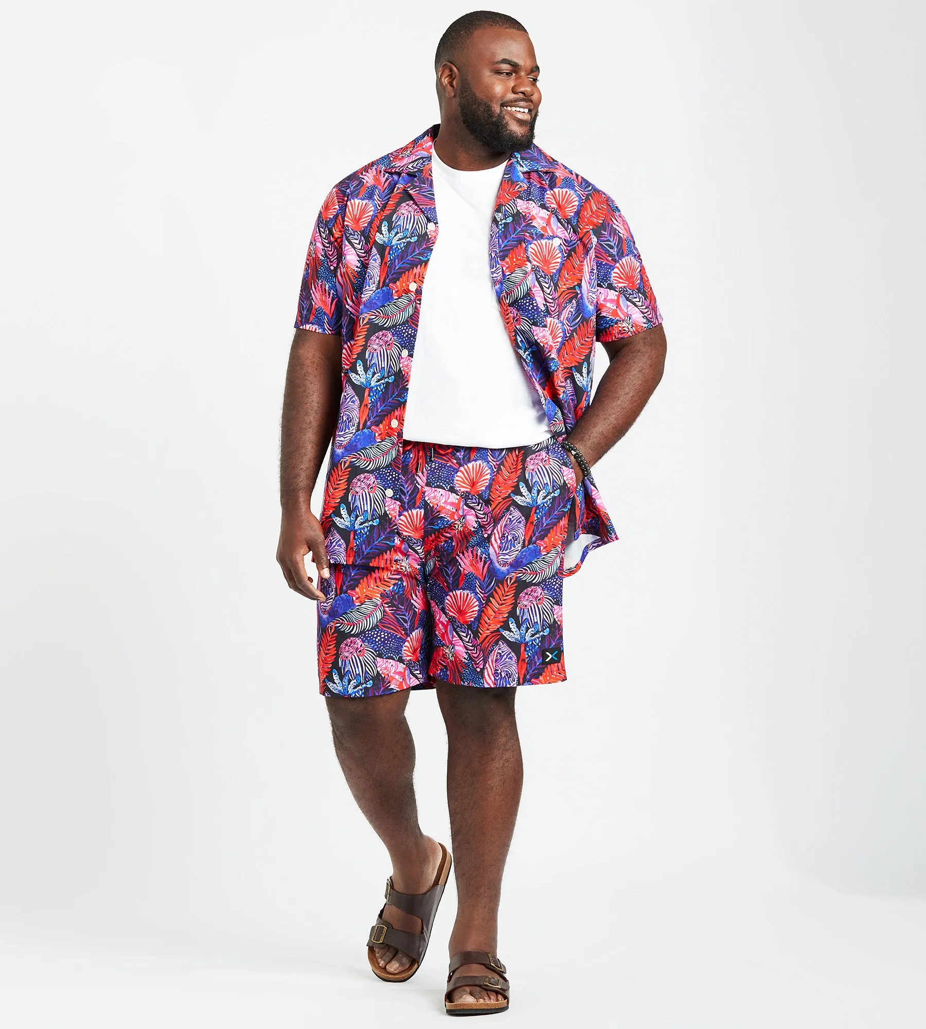 Feather Print Resort Shirt sold by Mr. Big and Tall product image thumbnail 3