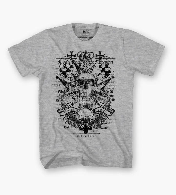 Medieval Skull Graphic Tee sold by Mr. Big and Tall
