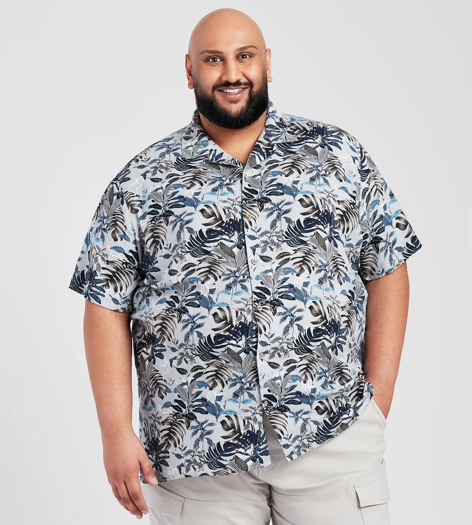 Printed Linen Shirt sold by Mr. Big and Tall product image thumbnail 2