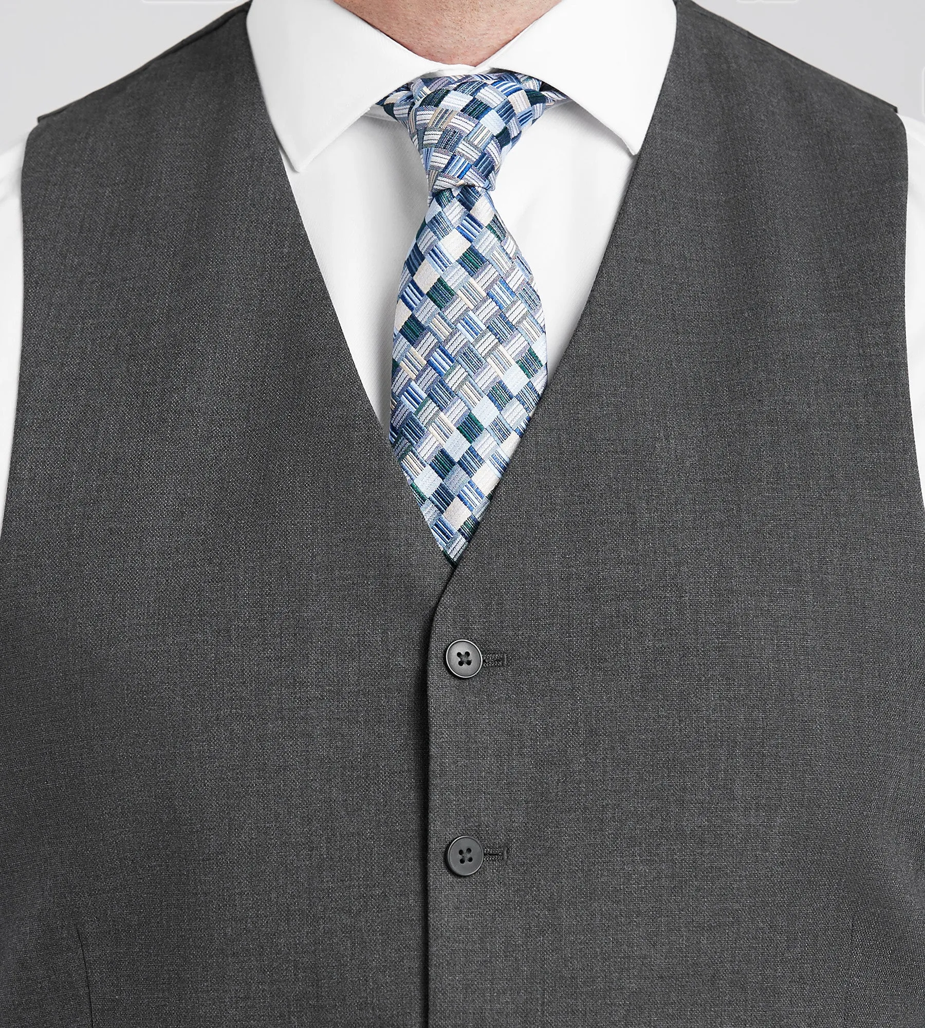 Modern Fit H-XTech Suit Separate Vest sold by Mr. Big and Tall product image thumbnail 3