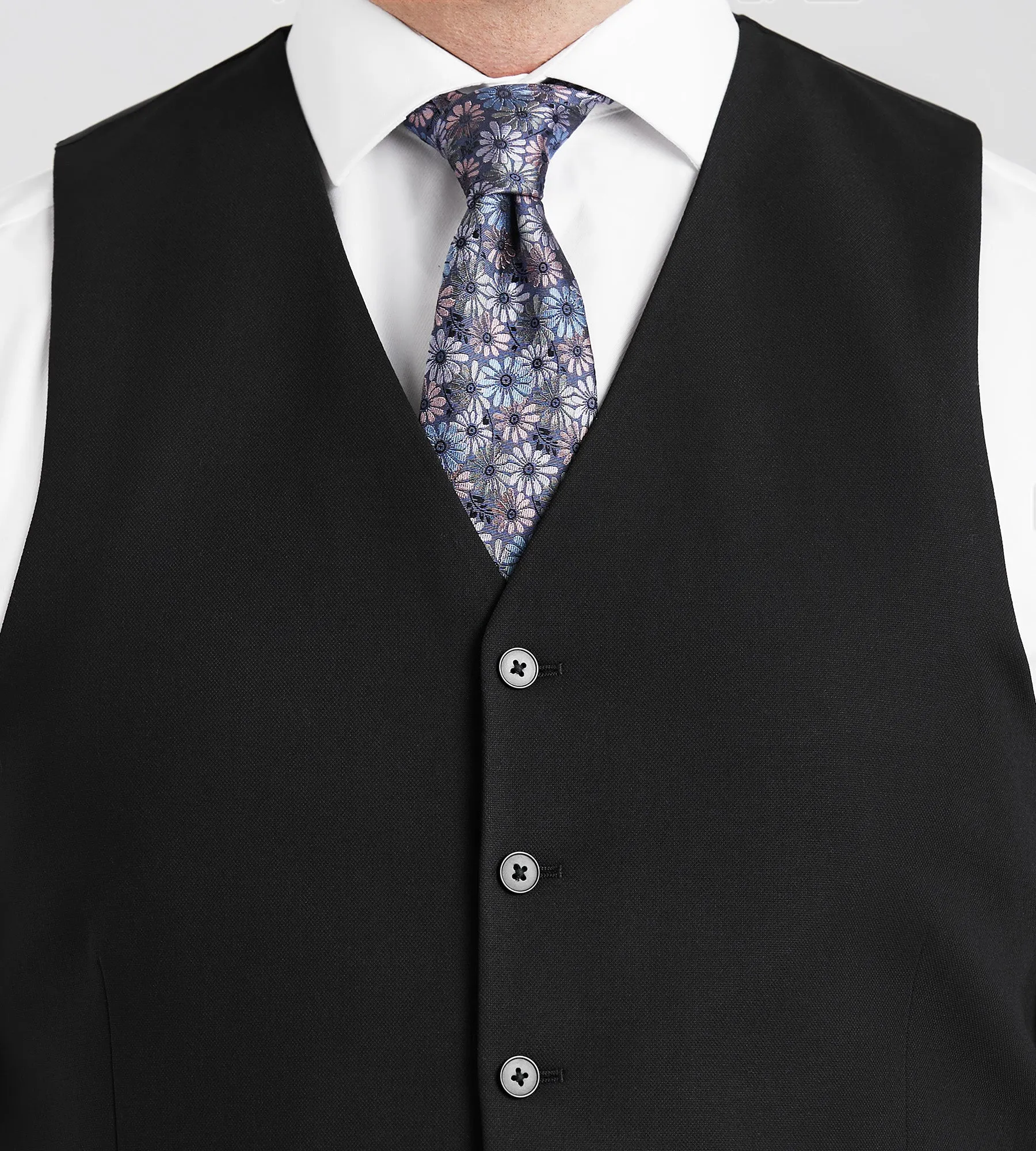 Modern Fit H-XTech Suit Separate Vest sold by Mr. Big and Tall product image thumbnail 3