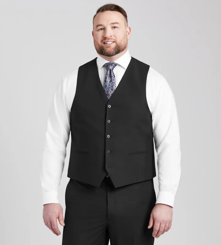 Modern Fit H-XTech Suit Separate Vest made by Mr. Big and Tall