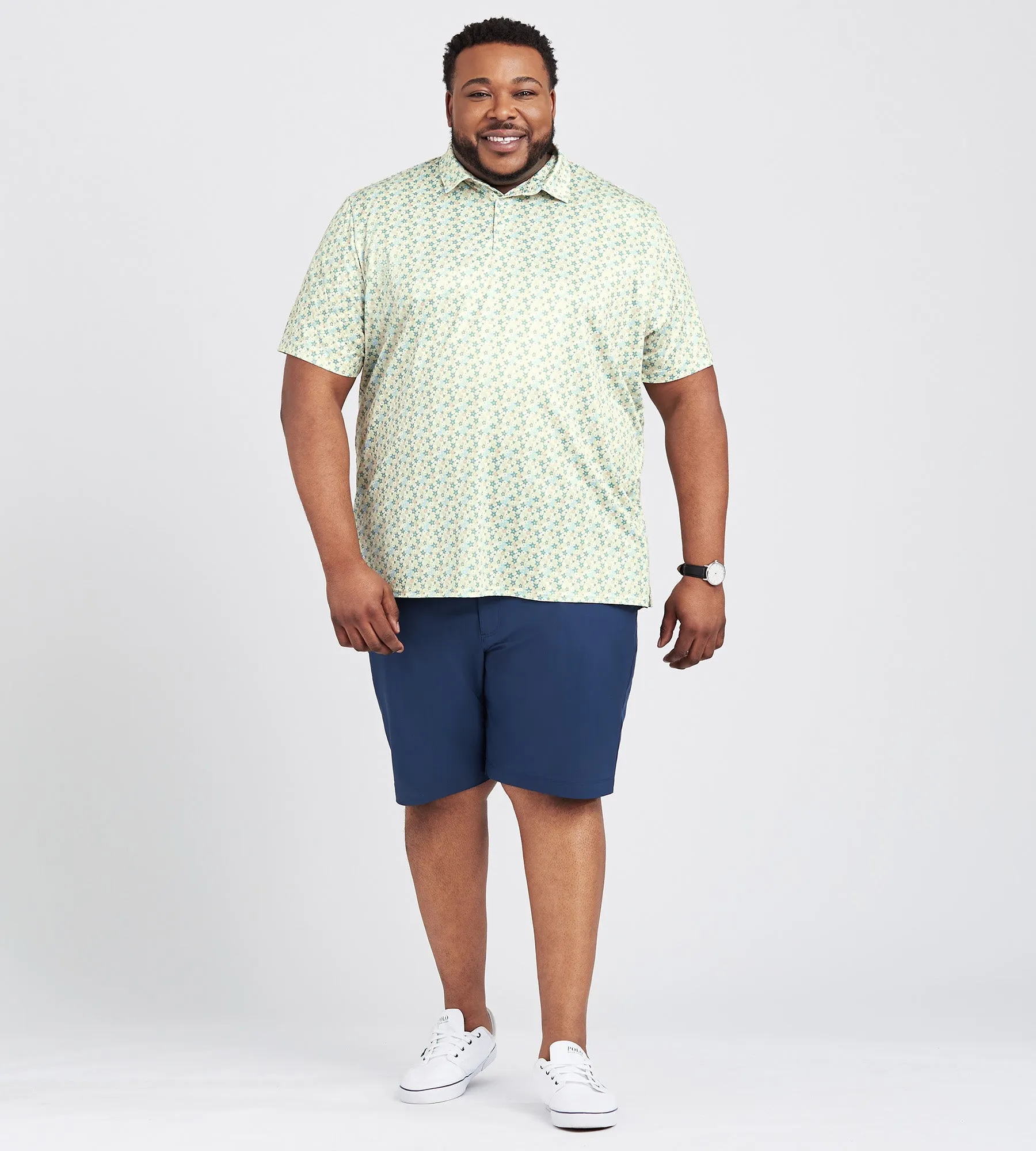 Micro Floral Print Polo sold by Mr. Big and Tall product image thumbnail 2
