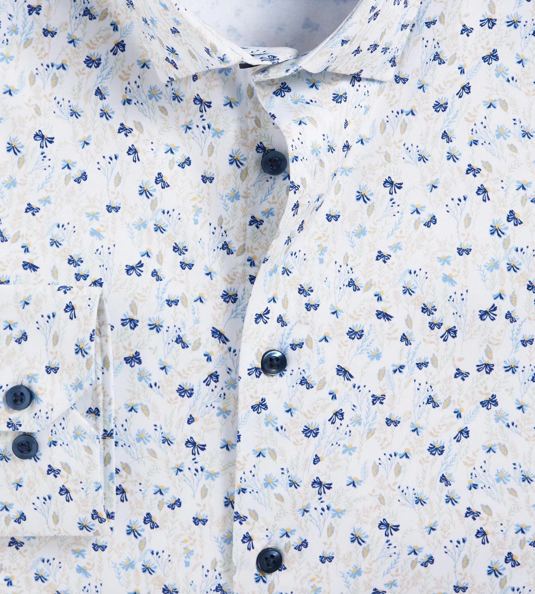 Modern Fit 360 Stretch Knit Botanical Print Dress Shirt sold by Mr. Big and Tall product image thumbnail 2