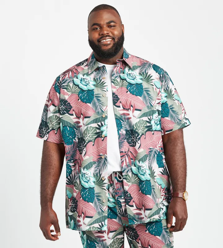 Allover Tropical Leaf sold by Mr. Big and Tall