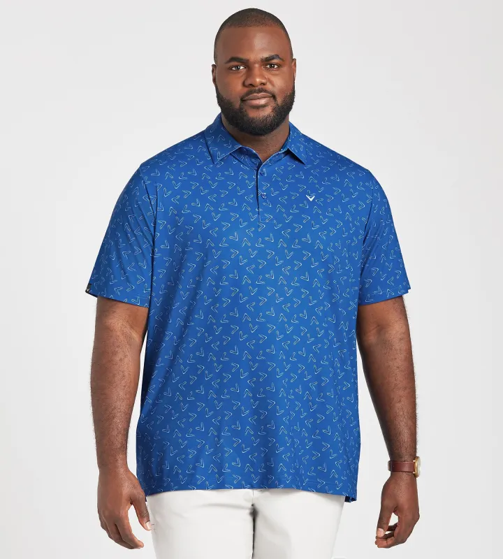 Large Chevron Printed Polo sold by Mr. Big and Tall
