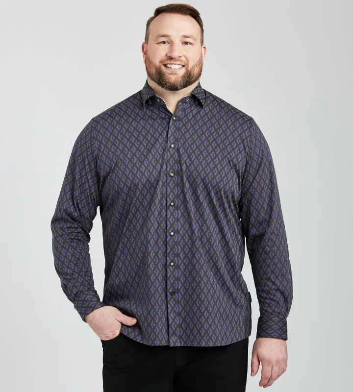 Geo Print Casual Shirt sold by Mr. Big and Tall