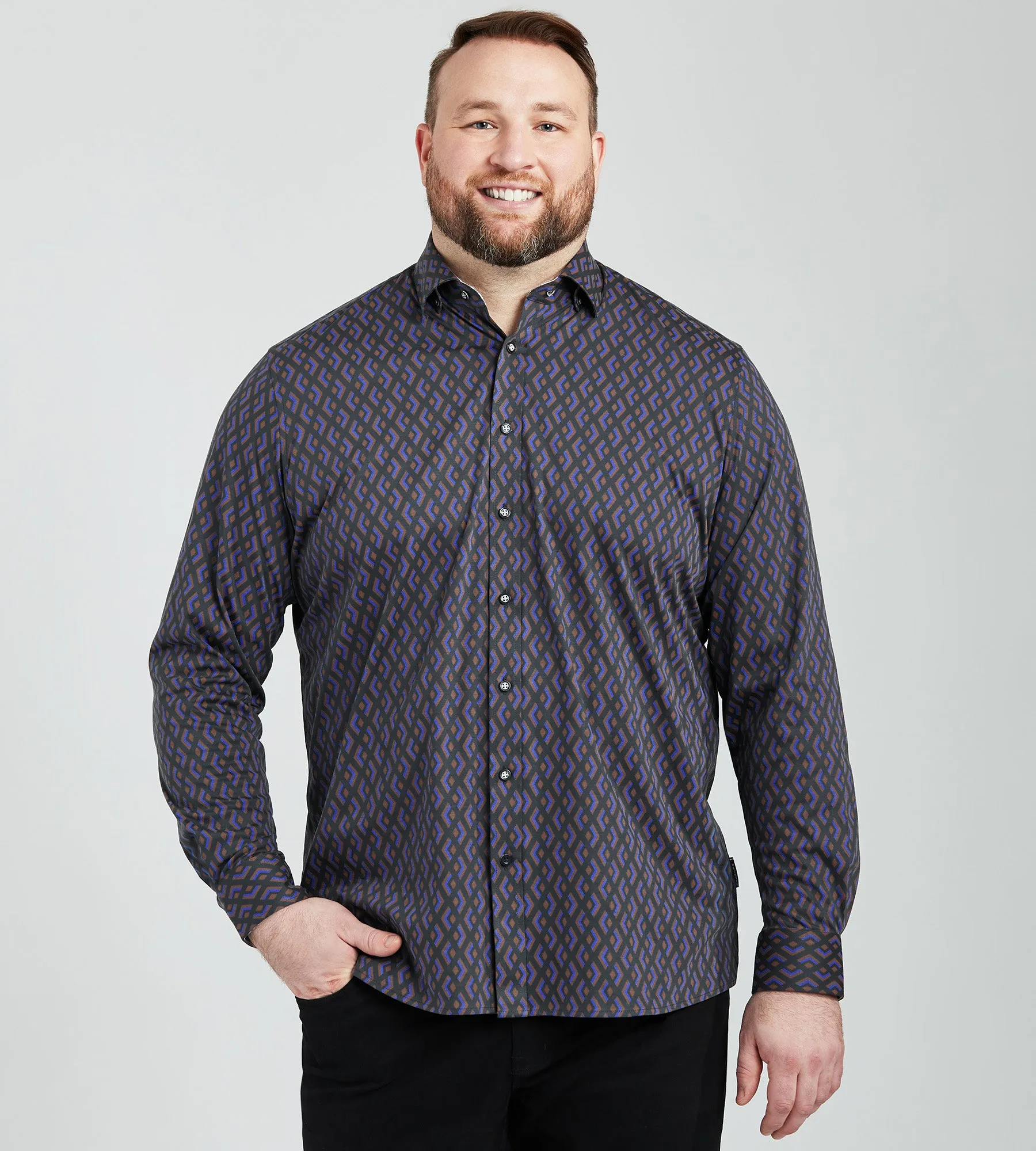 Geo Print Casual Shirt sold by Mr. Big and Tall