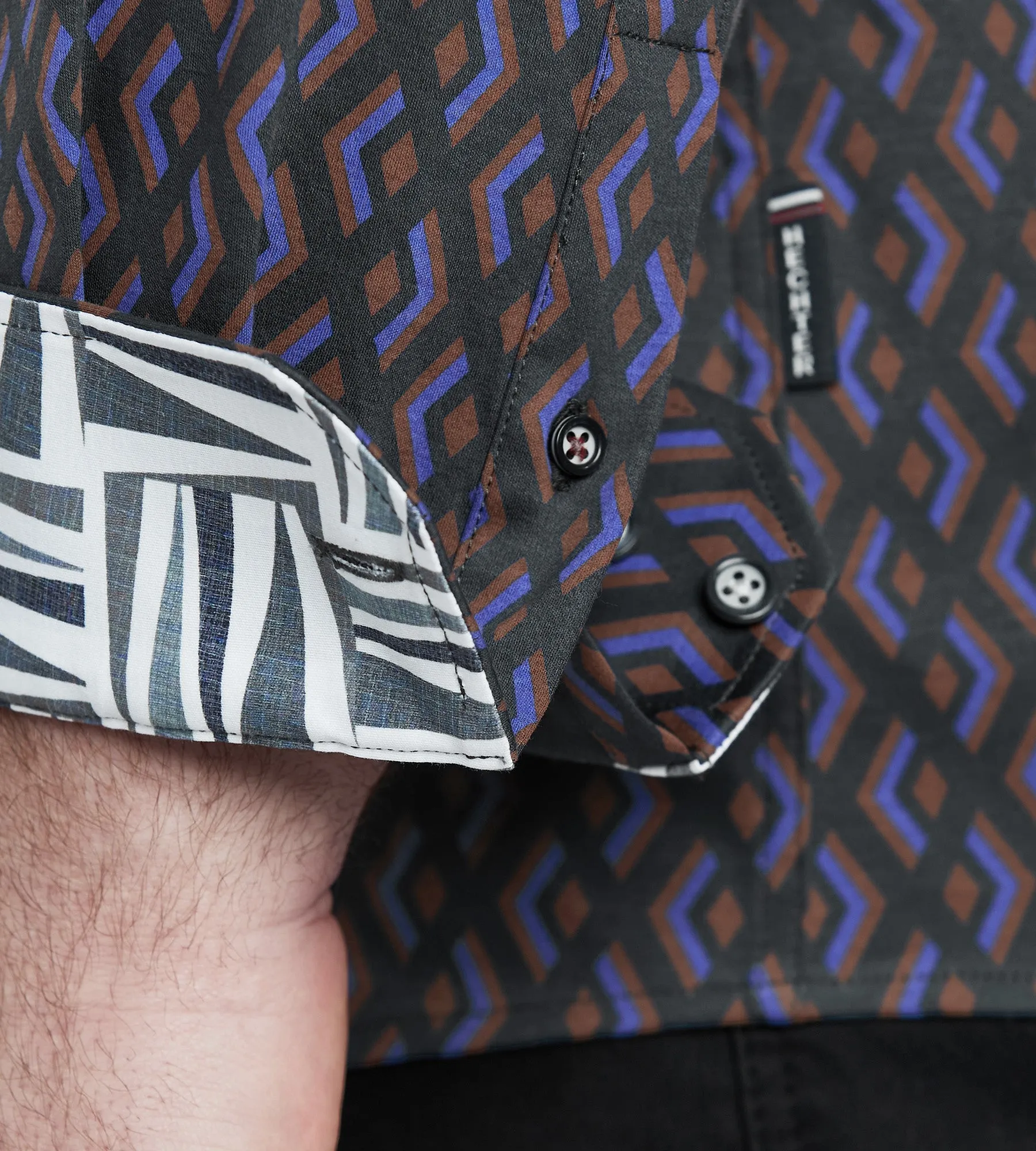 Geo Print Casual Shirt sold by Mr. Big and Tall product image thumbnail 3