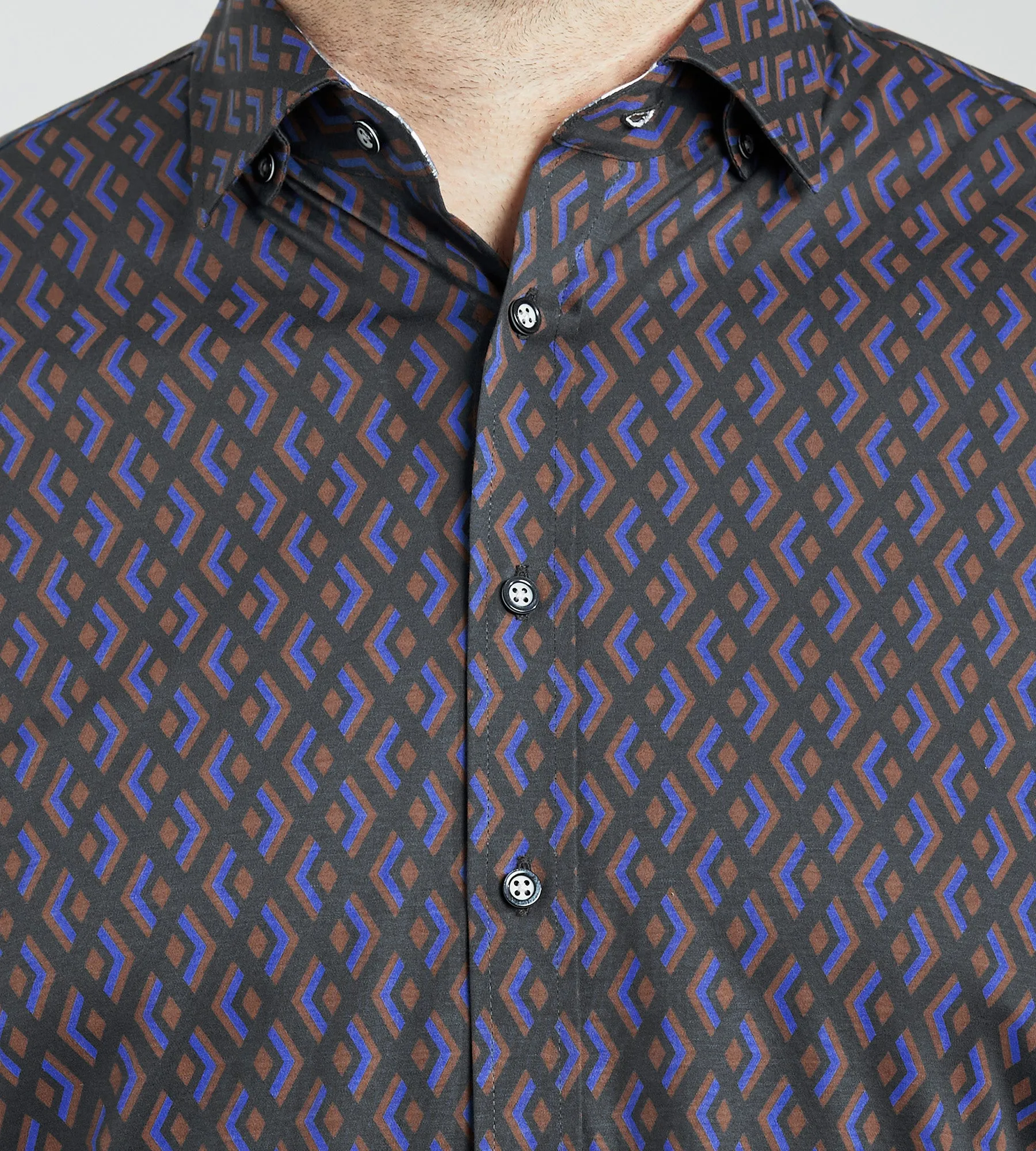 Geo Print Casual Shirt sold by Mr. Big and Tall product image thumbnail 2