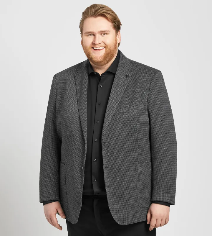 Modern Fit Houndstooth Knit Sport Jacket sold by Mr. Big and Tall