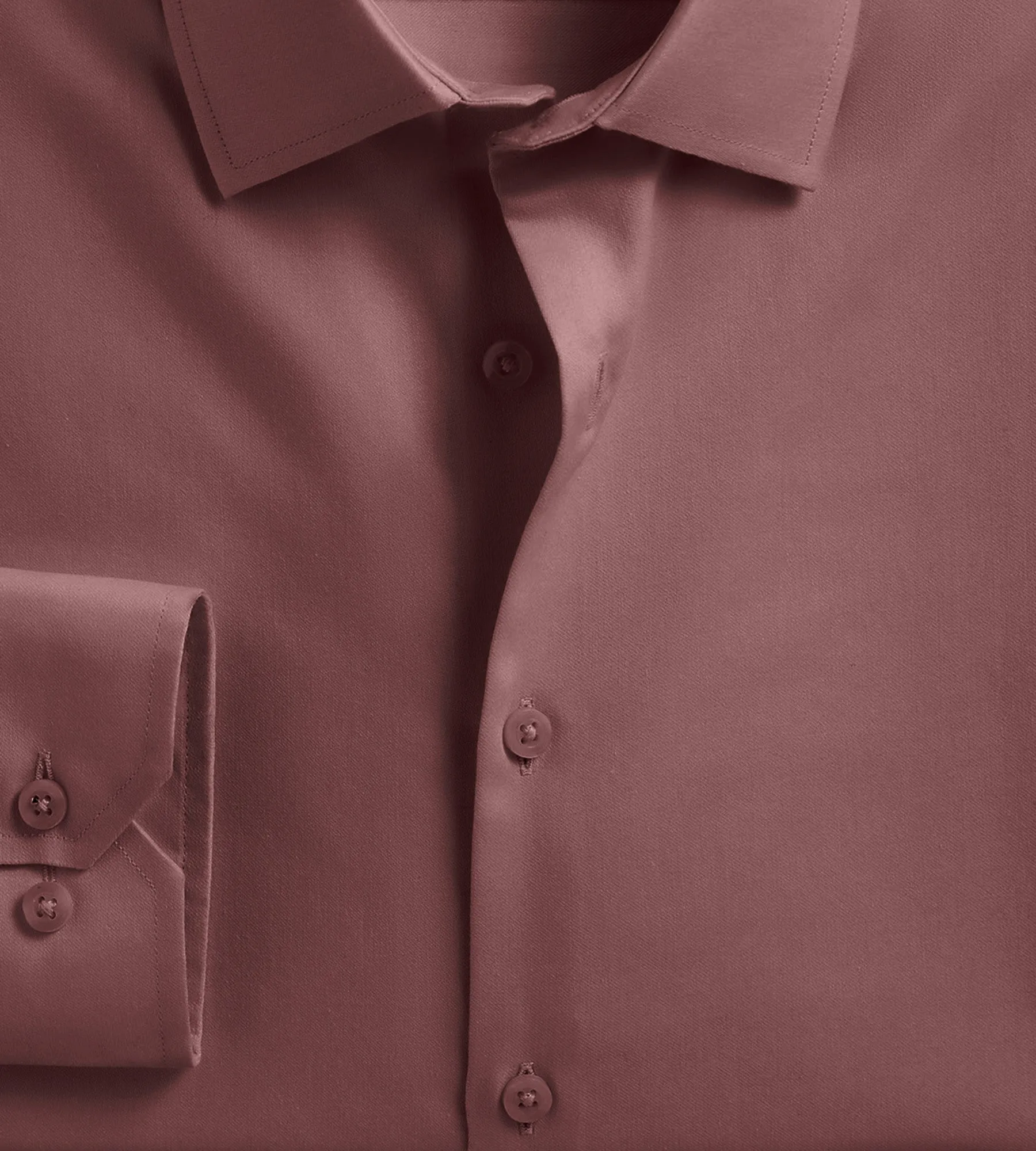 Classic Fit Non-Iron Sateen Dress Shirt sold by Mr. Big and Tall product image thumbnail 4