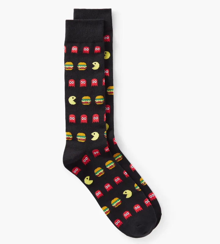 Pac-Man Burgers Socks sold by Mr. Big and Tall