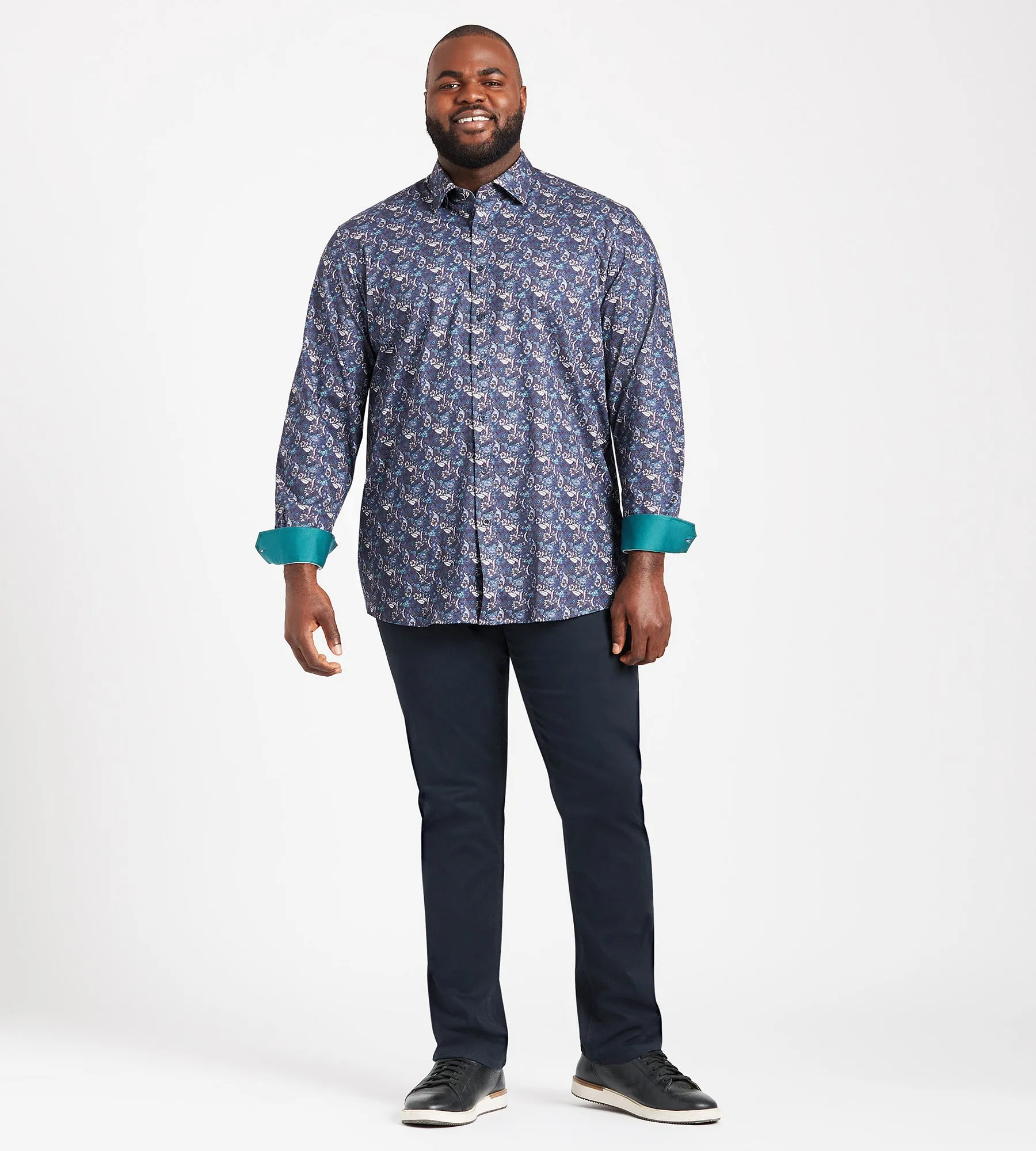360 Stretch Floral Print Shirt sold by Mr. Big and Tall product image thumbnail 3