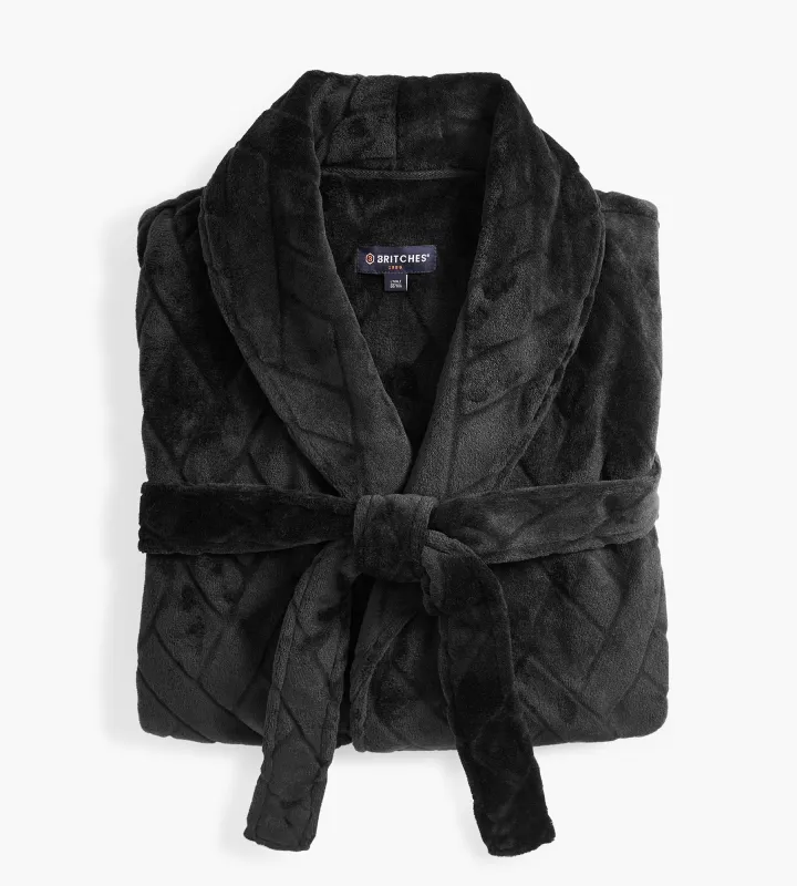 Solid Embossed Plush Robe sold by Mr. Big and Tall