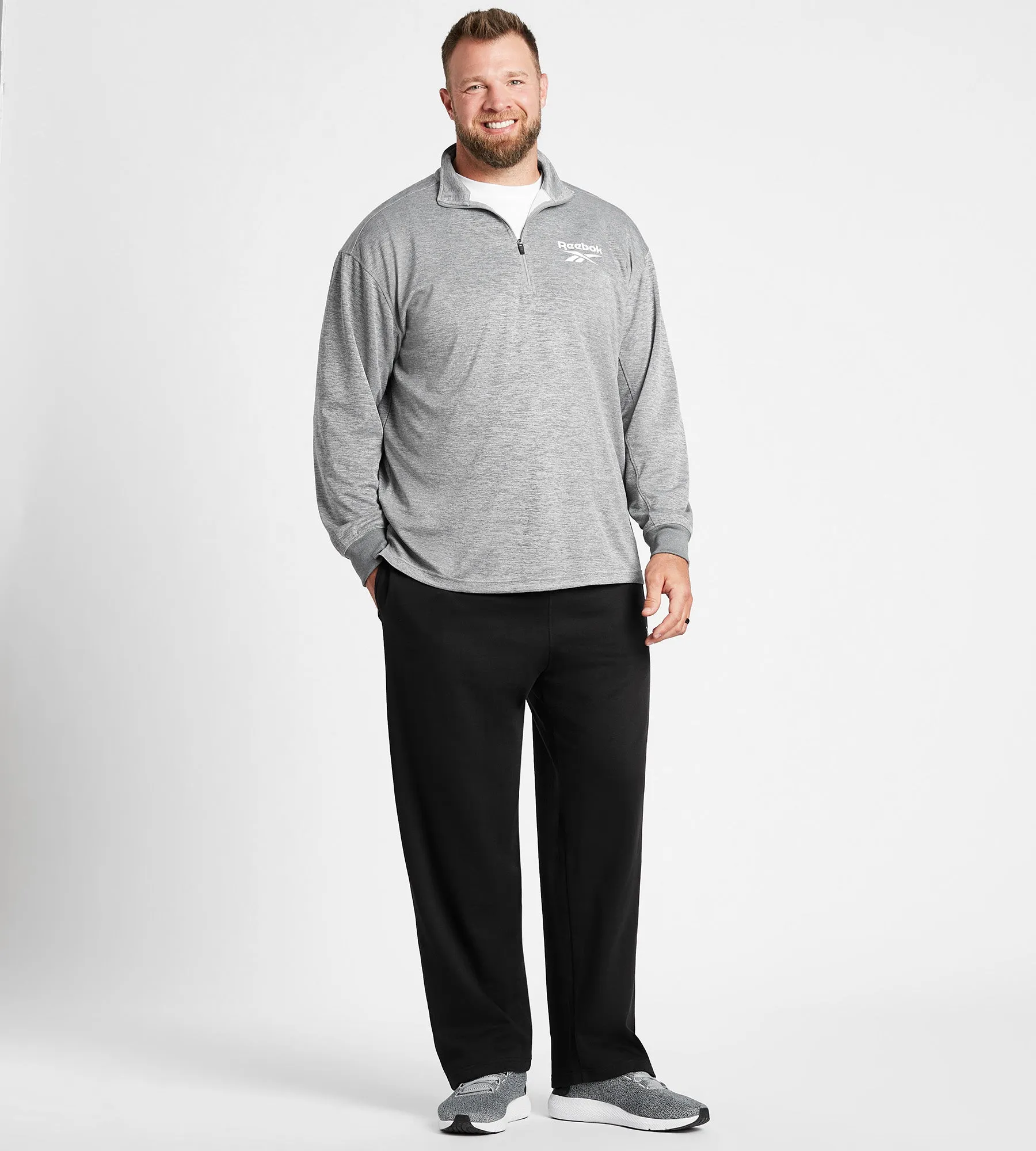 1/4 Zip Long Sleeve Active Top sold by Mr. Big and Tall product image thumbnail 3