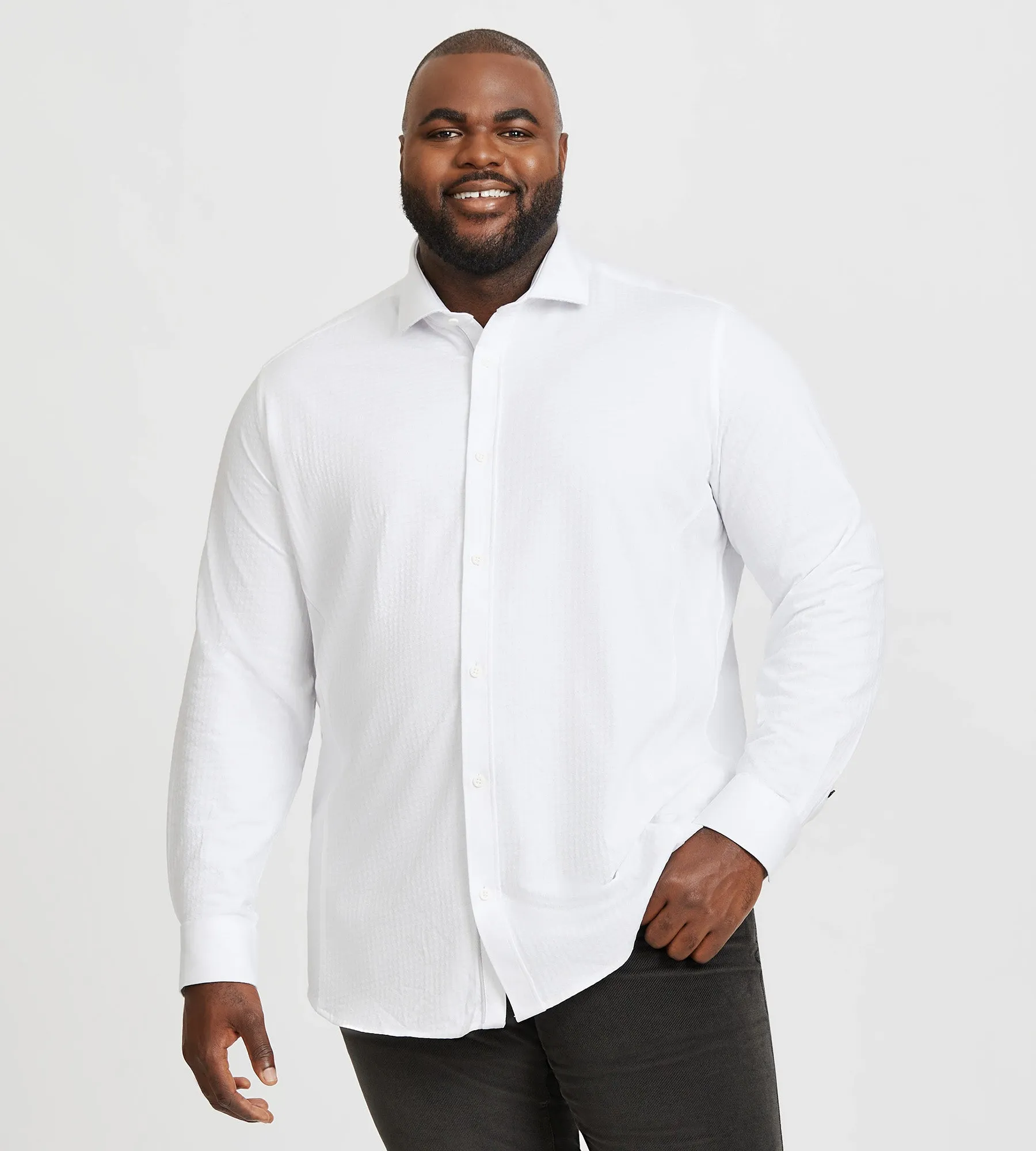 Tonal Knit Jacquard Diamond Shirt sold by Mr. Big and Tall product image thumbnail 4