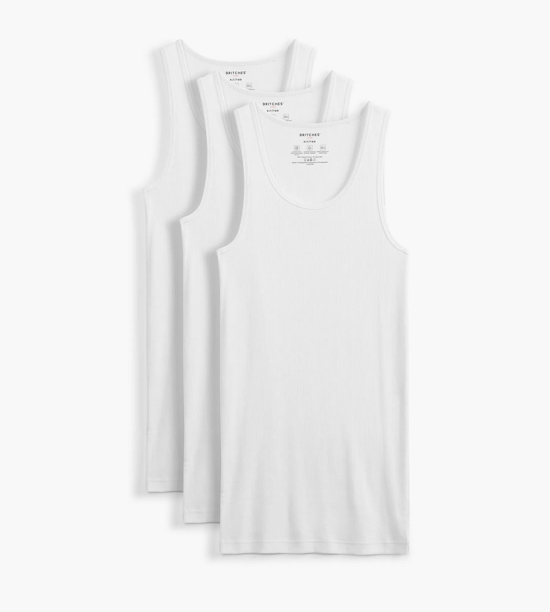 3-Pack Athletic Tank sold by Mr. Big and Tall product image thumbnail 2