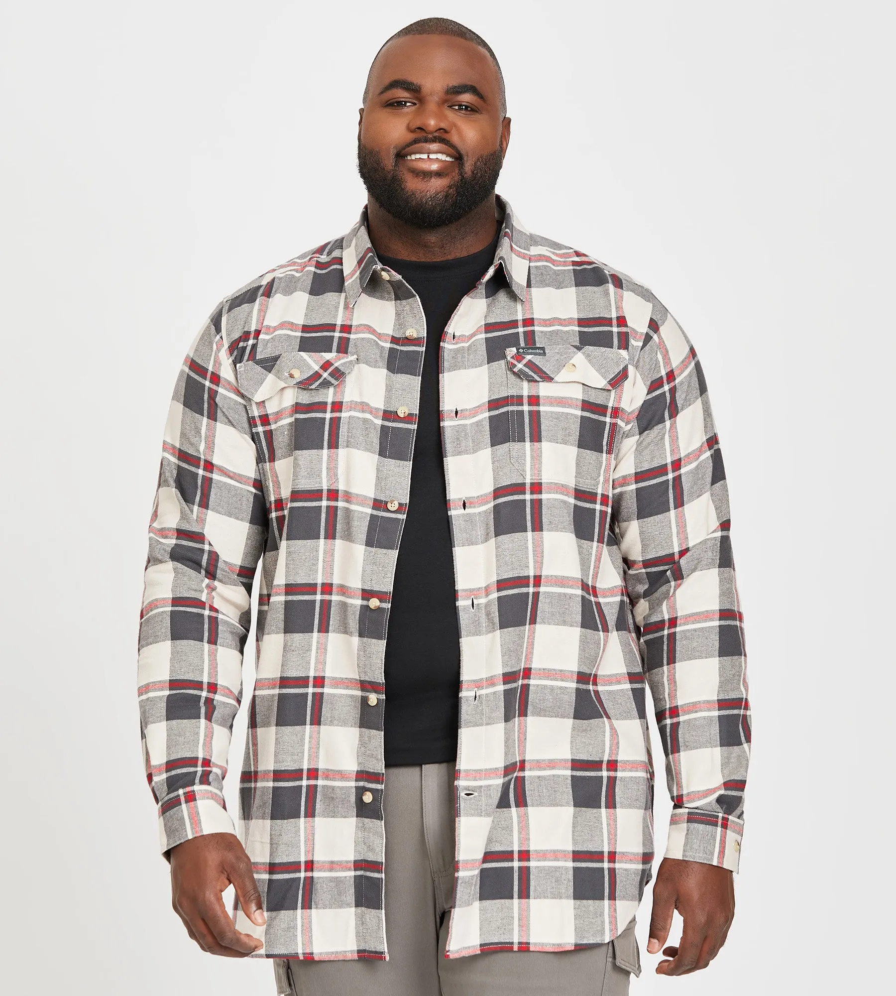 Stretch Flannel Shirt sold by Mr. Big and Tall product image thumbnail 4