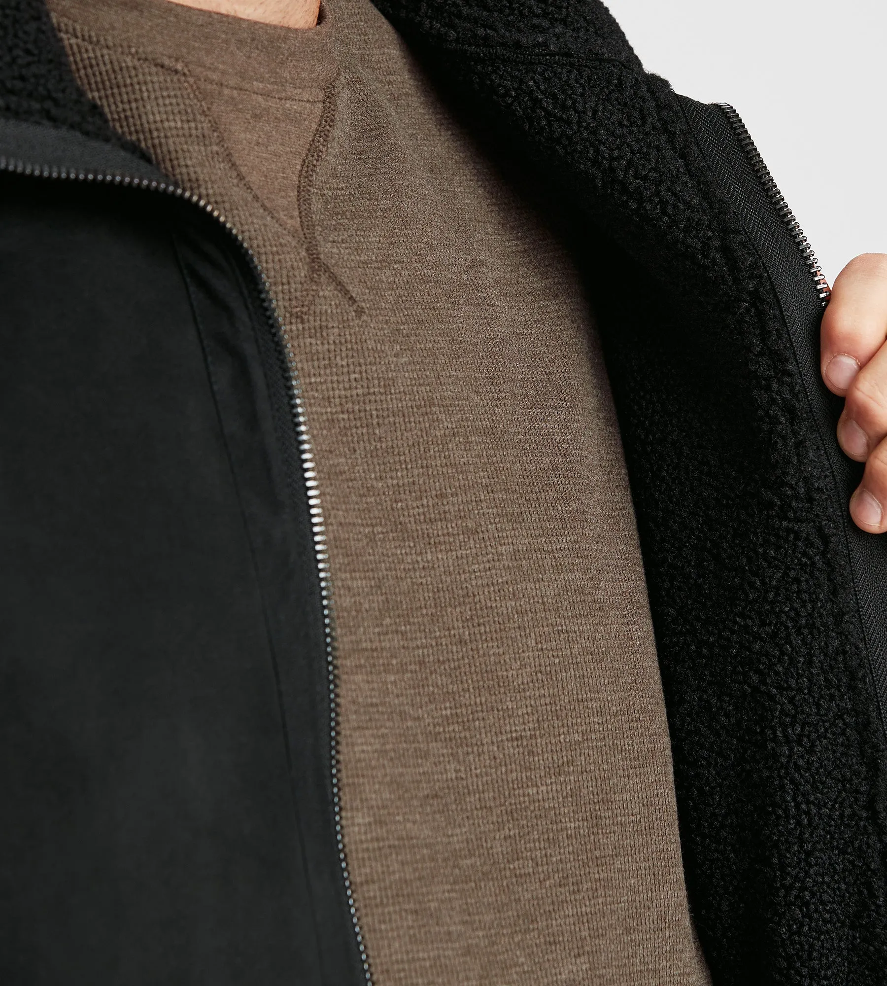 Sherpa Lined Suede Bomber sold by Mr. Big and Tall product image thumbnail 4