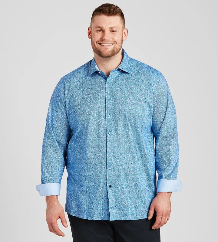 360 Stretch Ditsy Floral Print Shirt sold by Mr. Big and Tall
