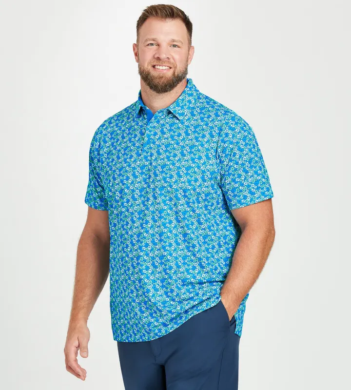 Hibiscus Print Polo sold by Mr. Big and Tall