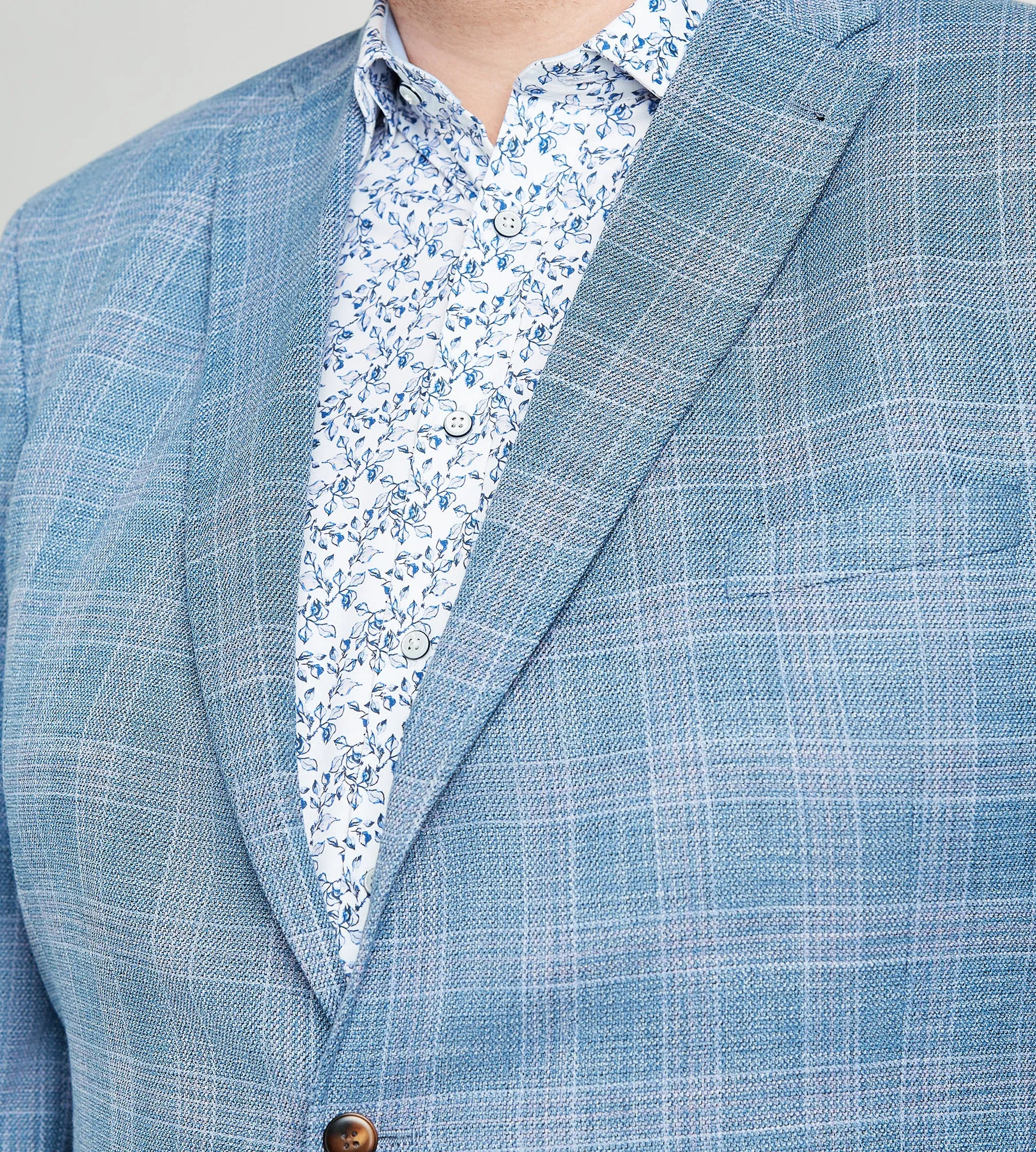 Modern Fit Plaid Woven Sport Jacket sold by Mr. Big and Tall product image thumbnail 3