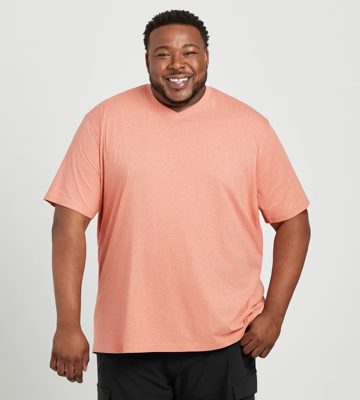 Ultimate V-Neck Marled Tee sold by Mr. Big and Tall