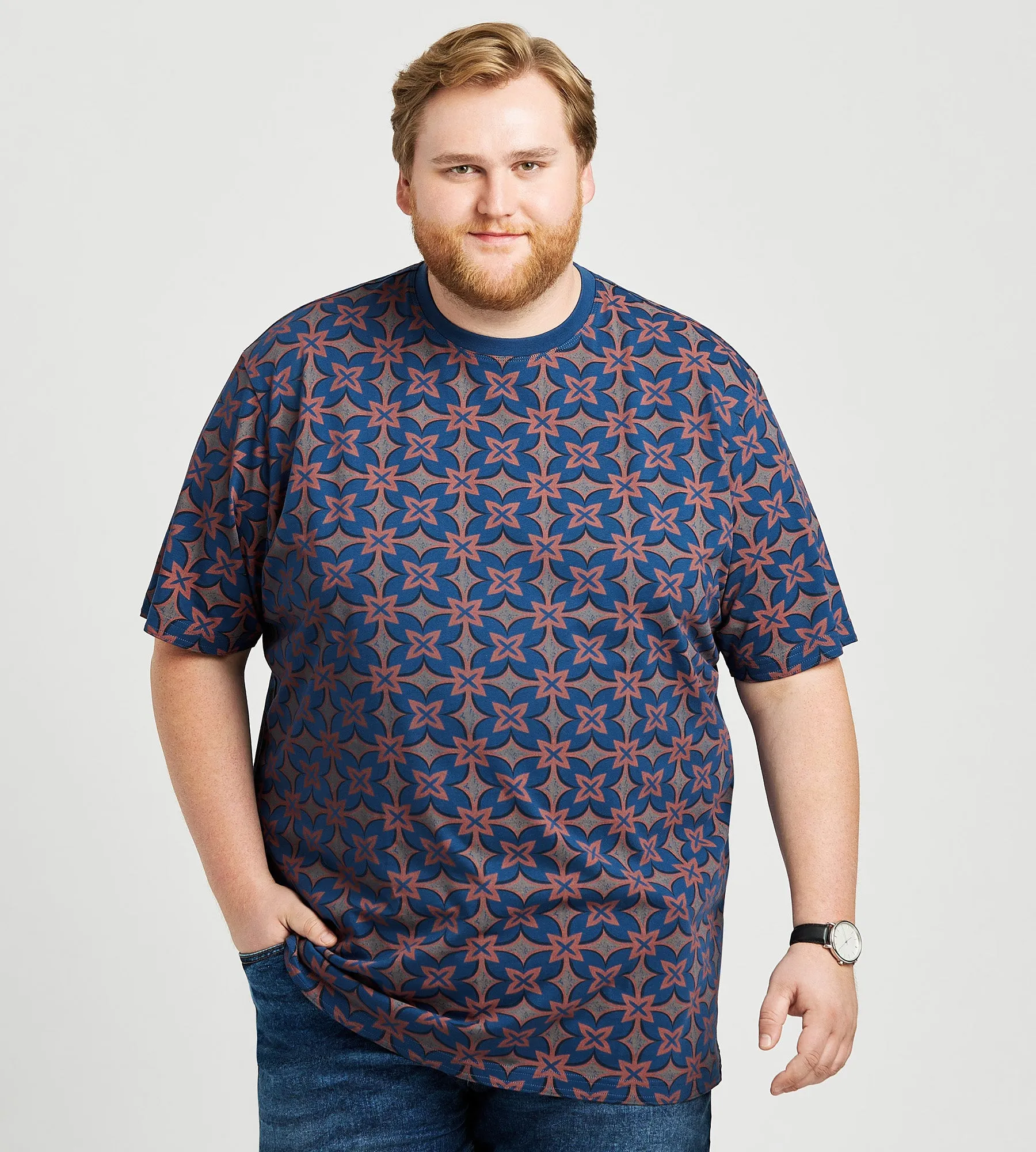 Ultimate Printed Crew Neck Tee sold by Mr. Big and Tall