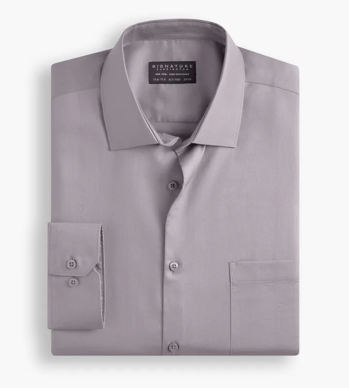 Non-Iron Sateen Dress Shirt made by Mr. Big and Tall