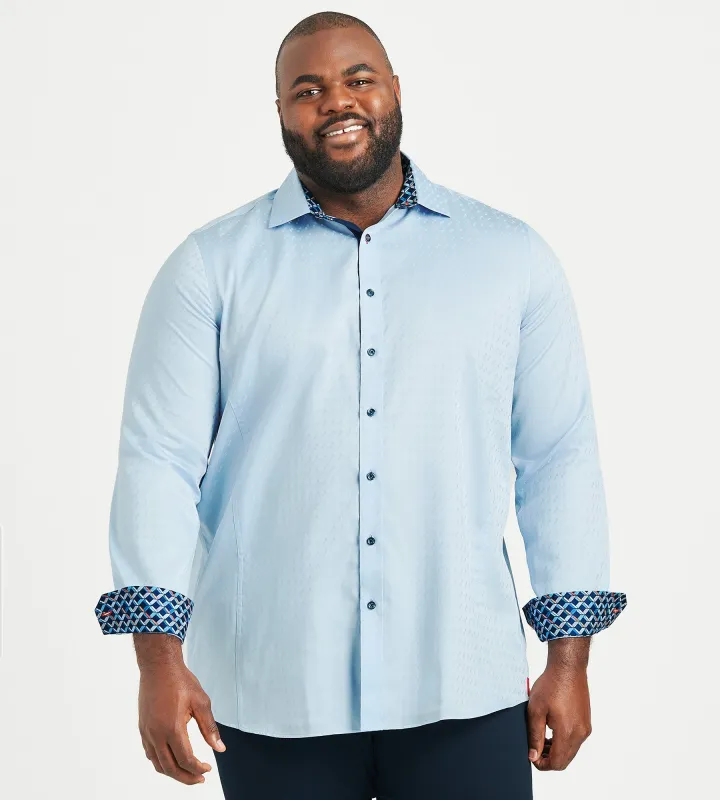 Tonal Jacquard Shirt made by Mr. Big and Tall