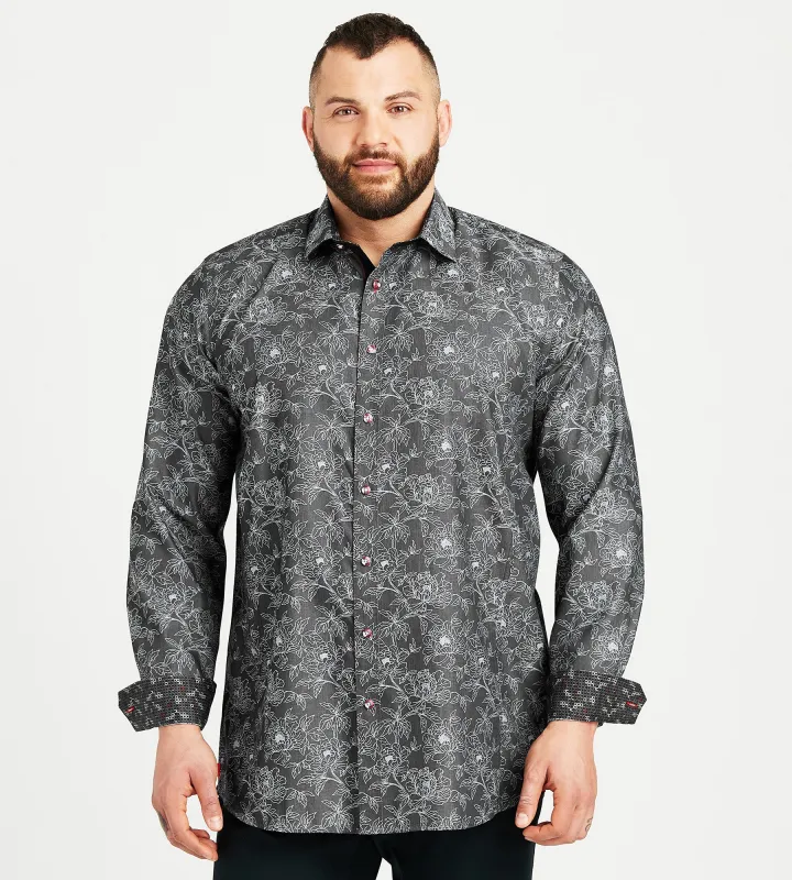 Tonal Jacquard Shirt made by Mr. Big and Tall