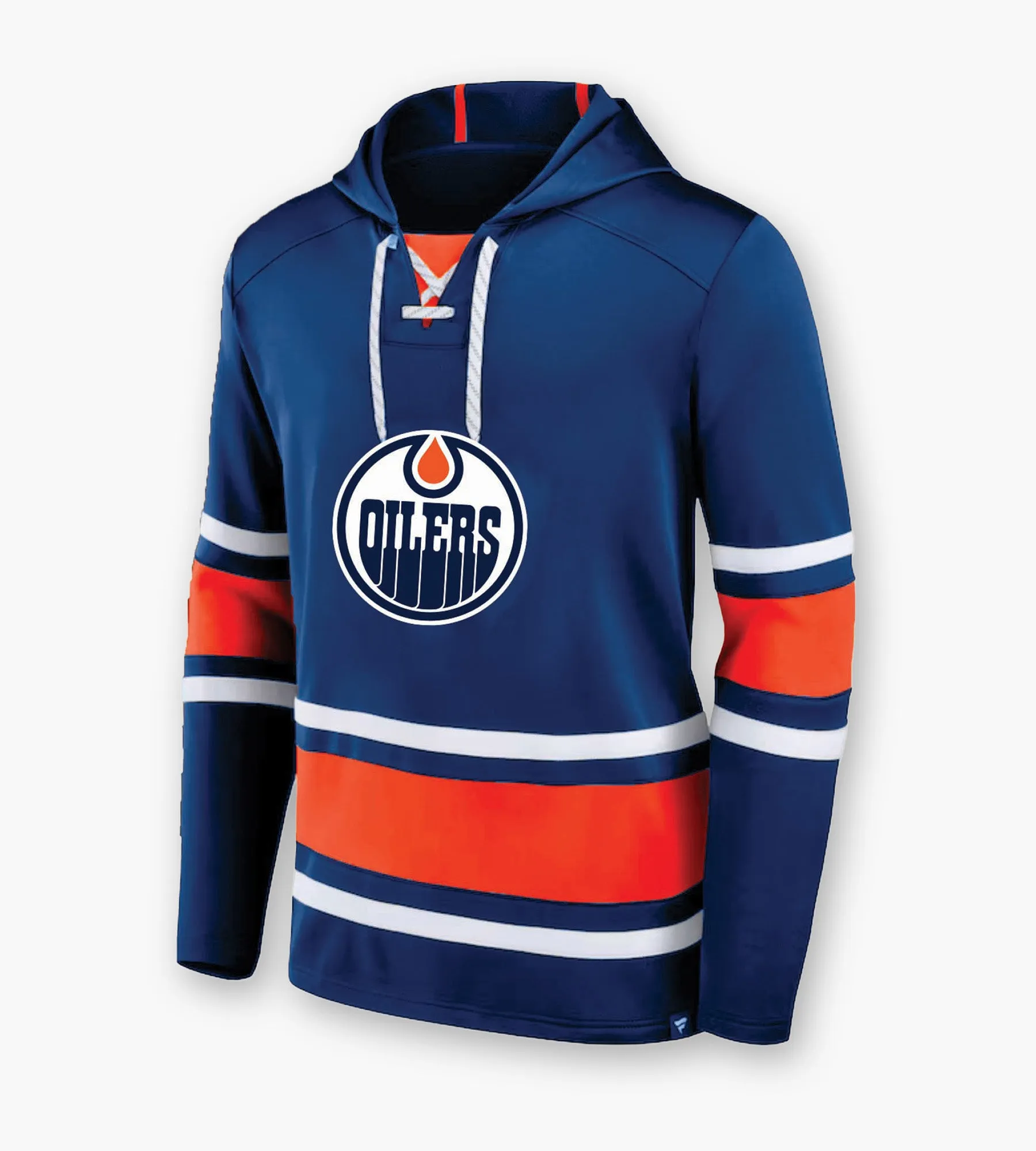 Edmonton Oilers NHL Lace-Up Hoodie sold by Mr. Big and Tall