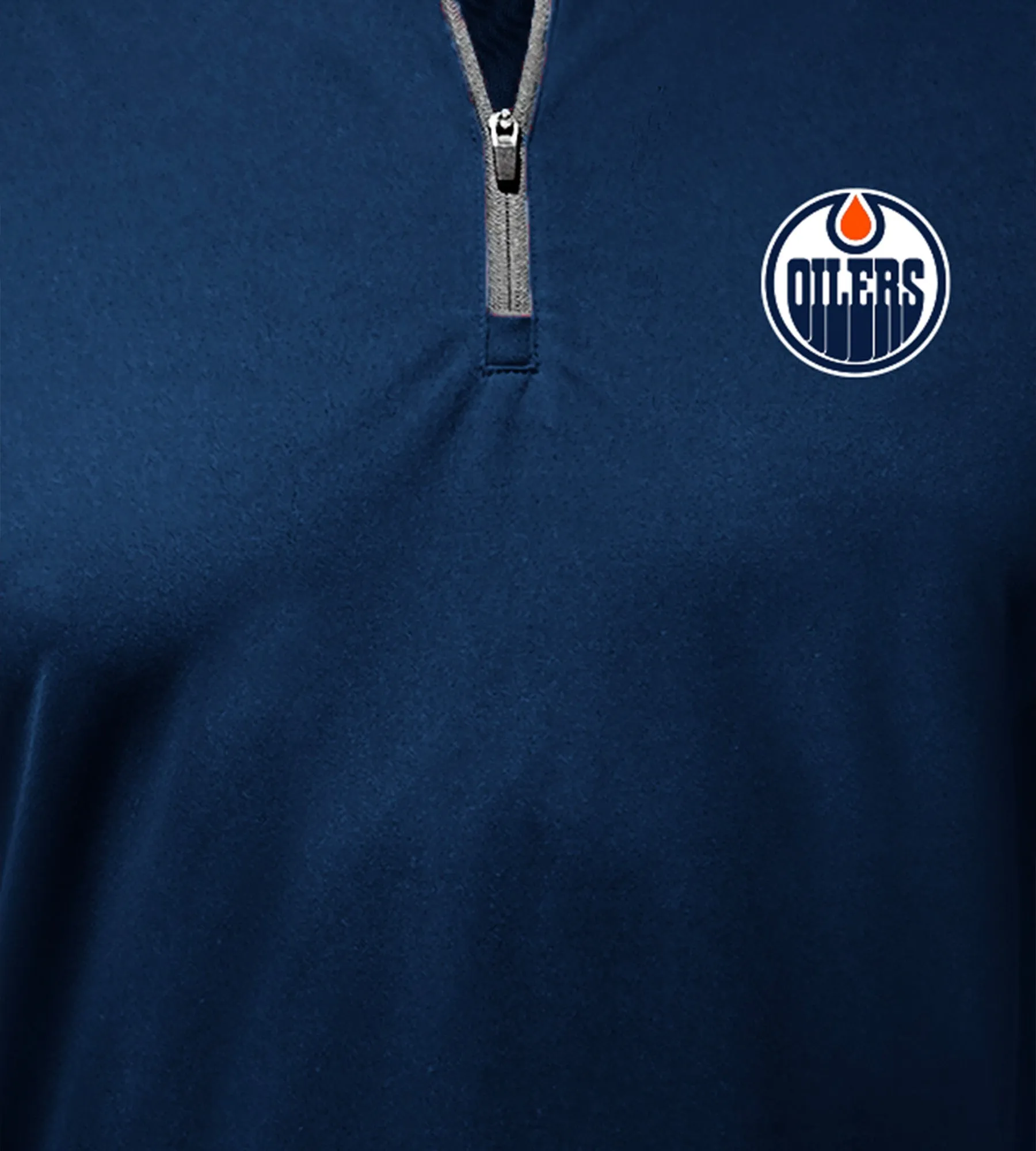 Edmonton Oilers NHL 1/4 Zip Pullover sold by Mr. Big and Tall product image thumbnail 2