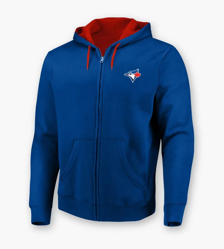 Toronto Blue Jays MLB Full Zip Hoodie made by Mitchell & Ness