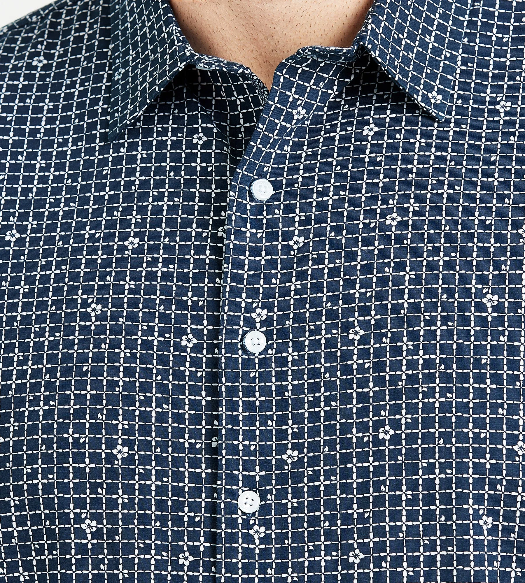 Allover Geo Pattern Knit Shirt sold by Mr. Big and Tall product image thumbnail 2