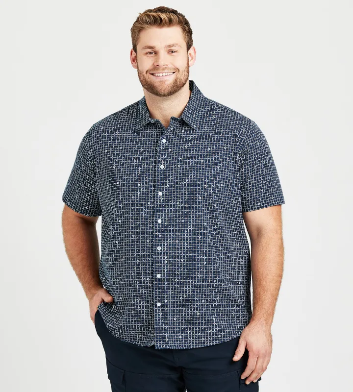 Allover Geo Pattern Knit Shirt sold by Mr. Big and Tall