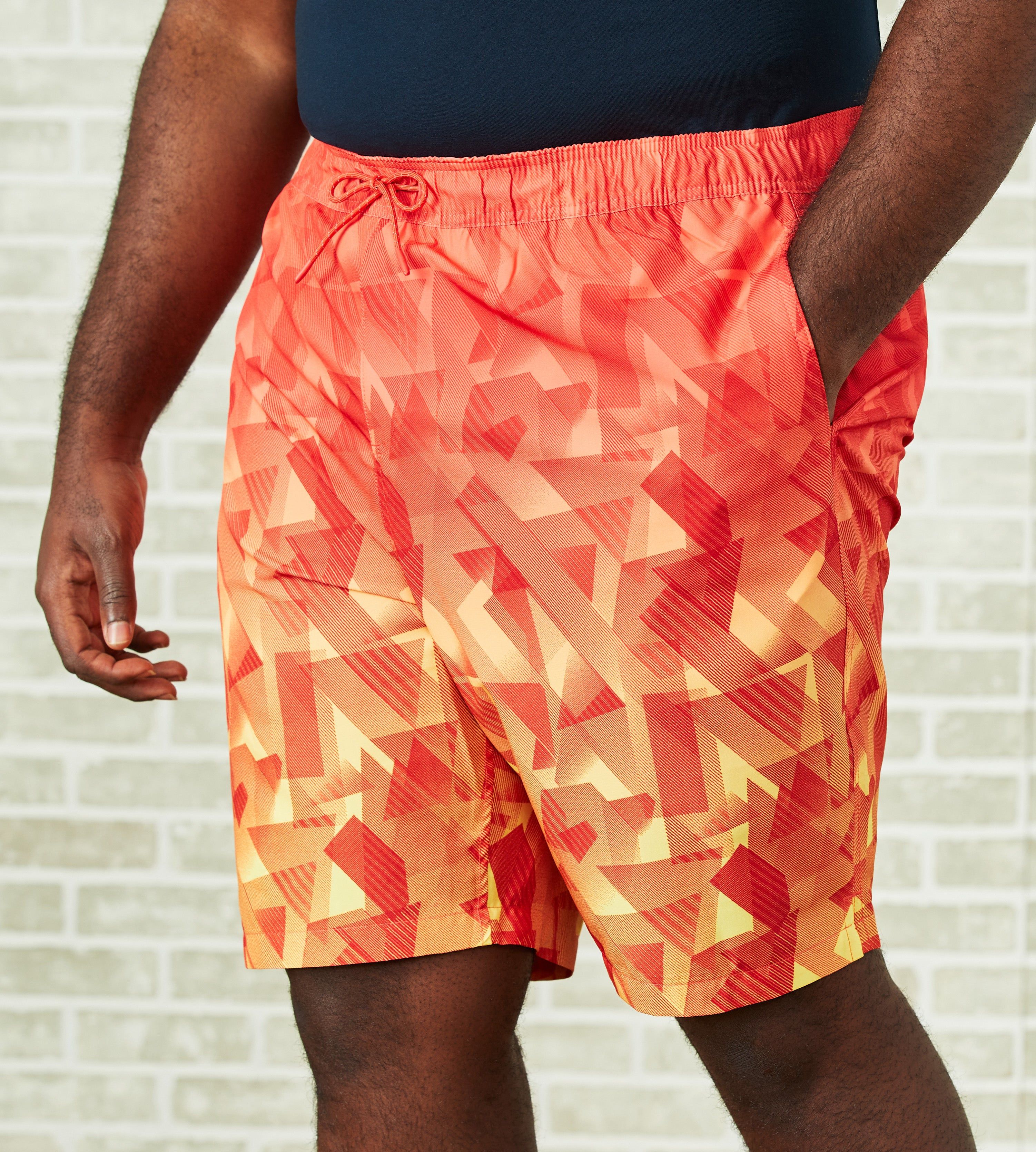 Geo Print Swim Shorts sold by Mr. Big and Tall
