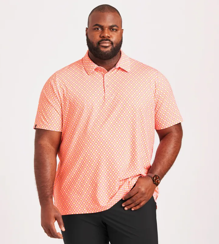 Ombre Chevron Geo Print Polo made by Callaway