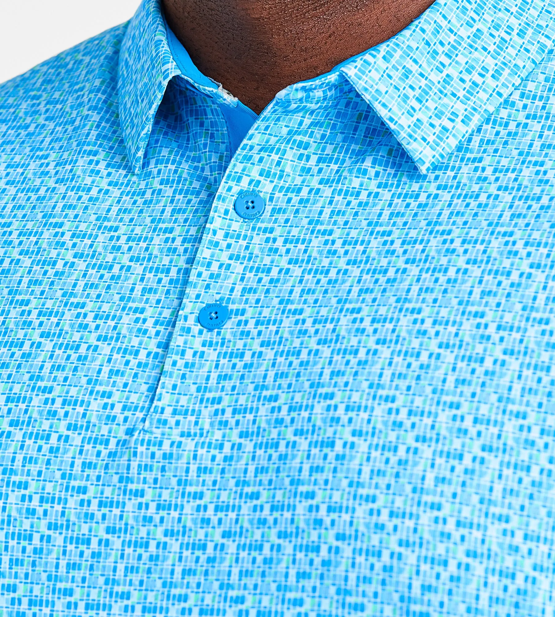Tile Gingham Print Polo sold by Mr. Big and Tall product image thumbnail 2
