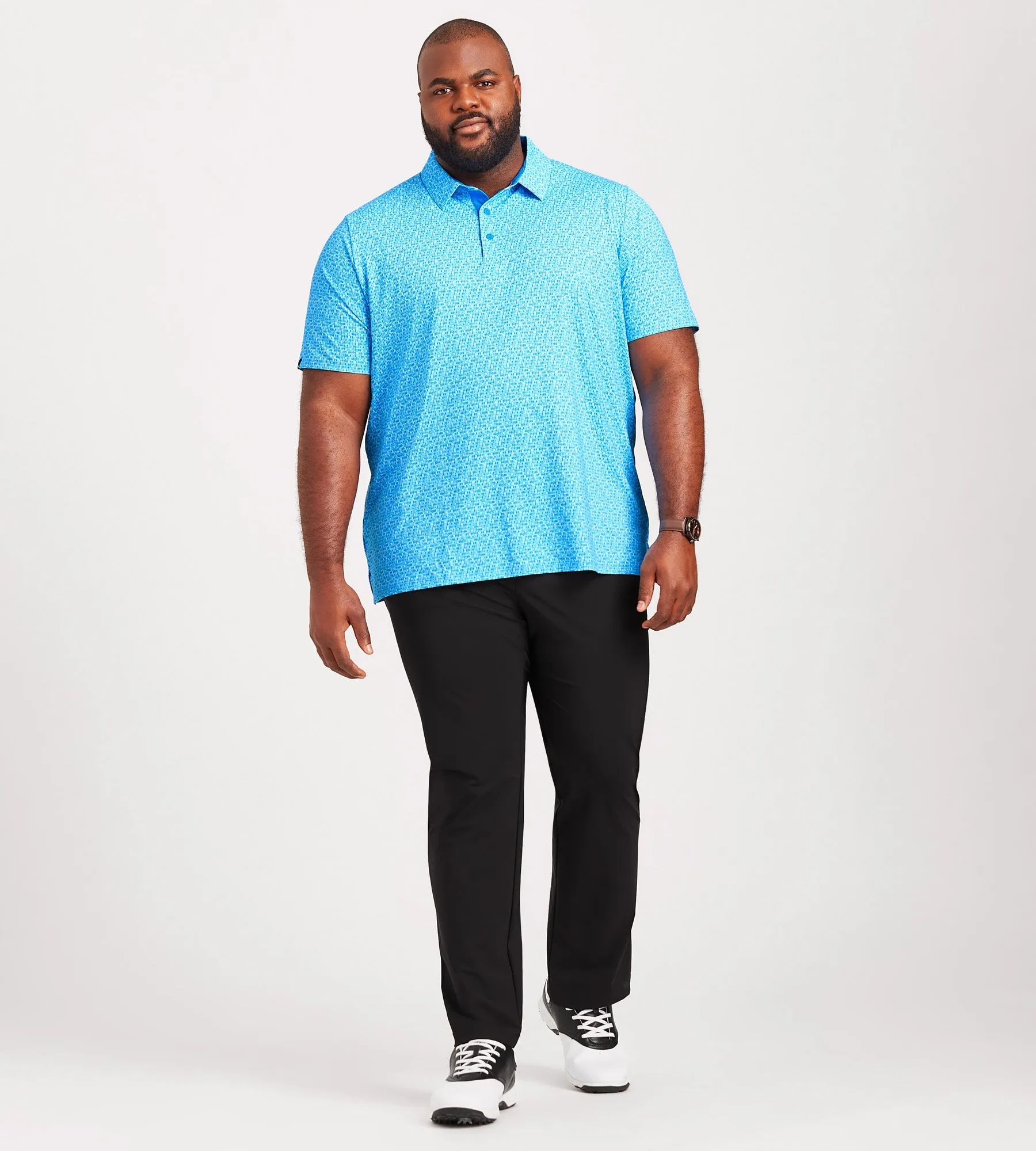 Tile Gingham Print Polo sold by Mr. Big and Tall product image thumbnail 3