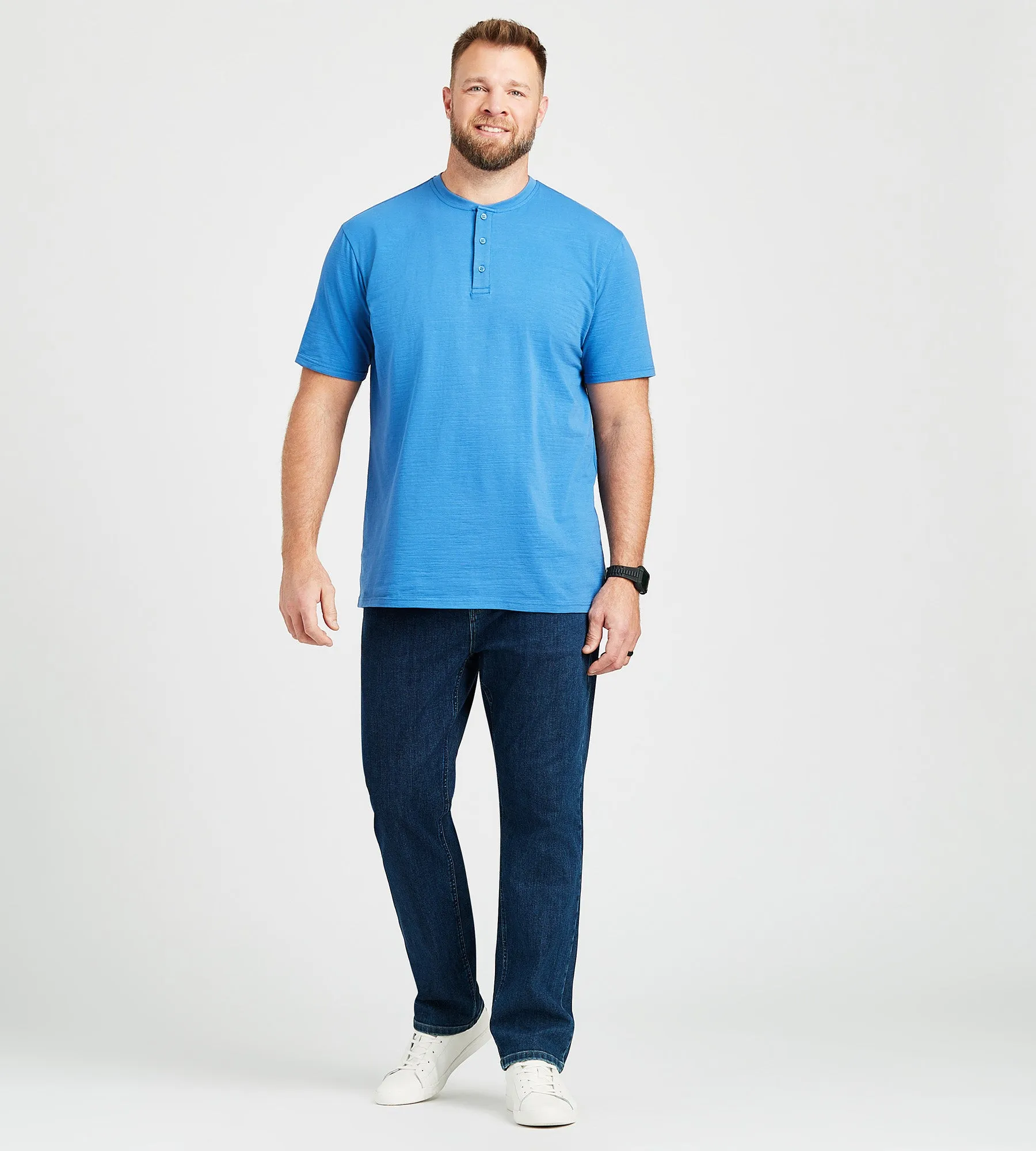 Britches Slub Henley sold by Mr. Big and Tall product image thumbnail 5