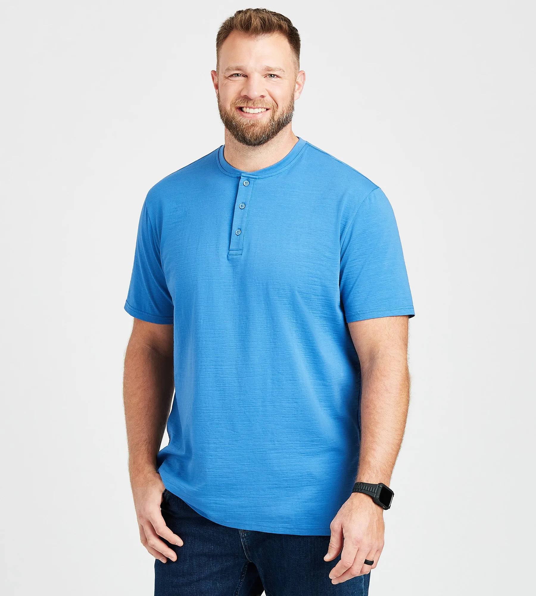 Britches Slub Henley sold by Mr. Big and Tall product image thumbnail 2