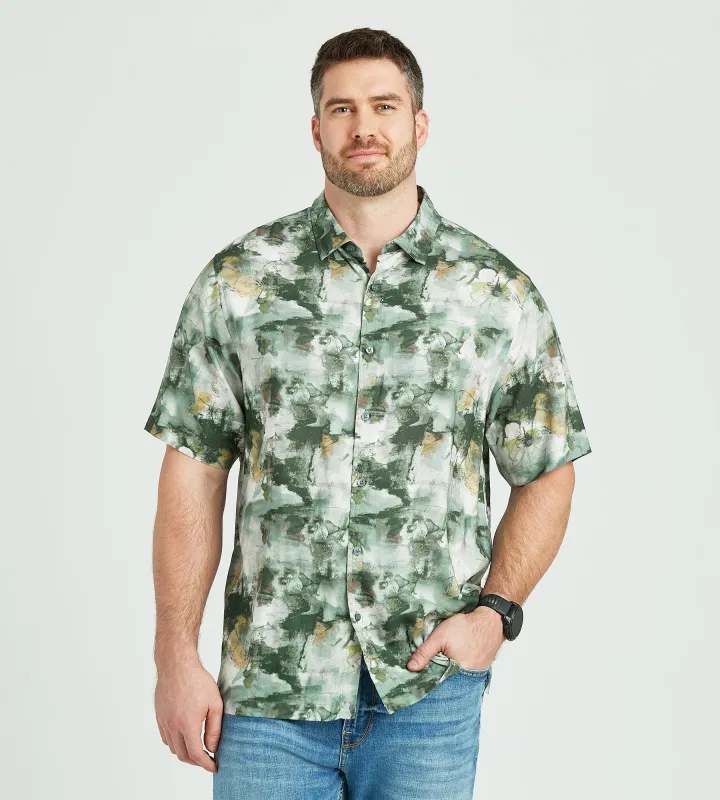 Abstract Floral Shirt made by Guess