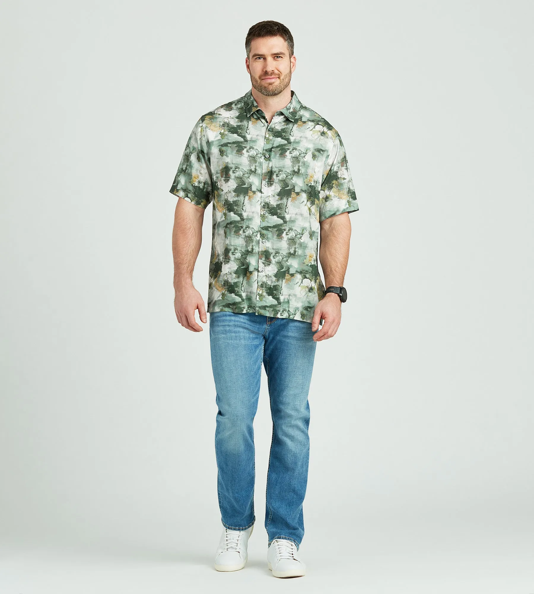 Abstract Floral Shirt sold by Mr. Big and Tall product image thumbnail 3