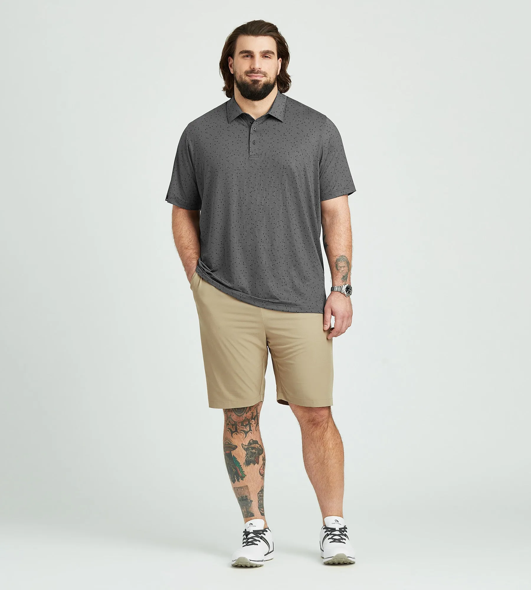 Gingham Printed Essential Polo sold by Mr. Big and Tall product image thumbnail 3