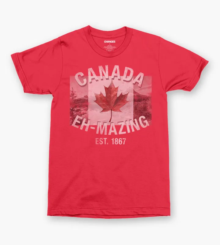 Canada Eh-Mazing Graphic Tee made by Mr. Big and Tall