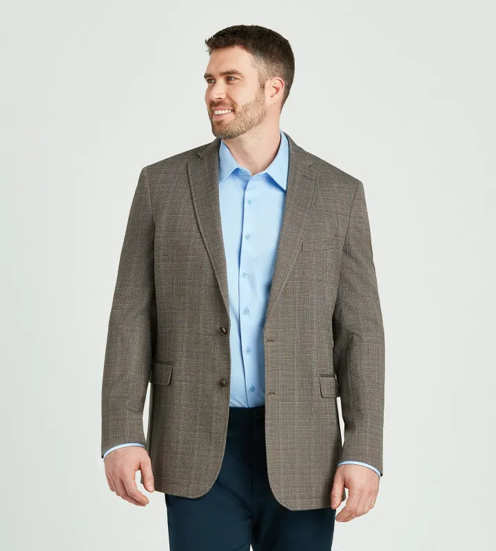 Modern Fit Neat Woven Sport Jacket made by Mr. Big and Tall
